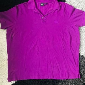 Purple Men Polo Shirt